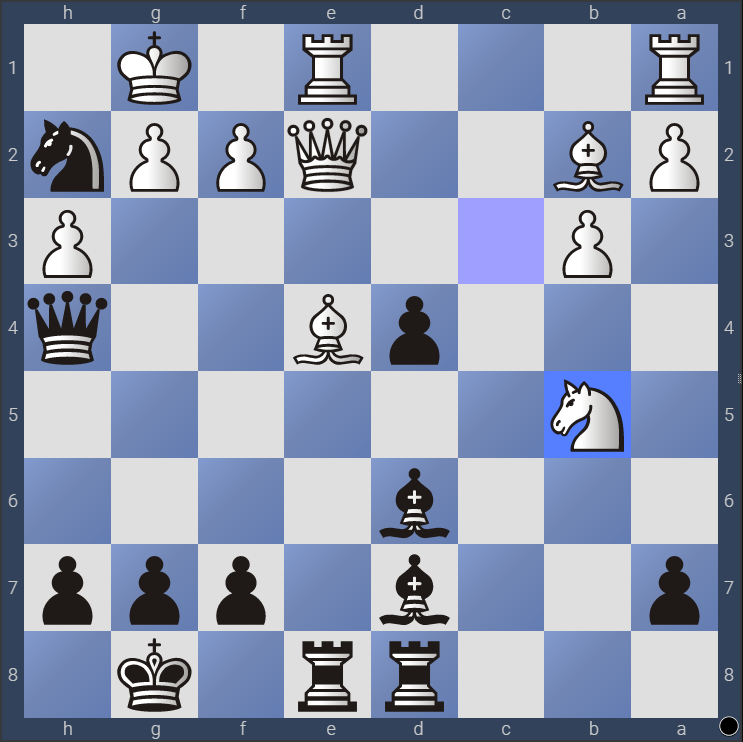 Chess position where white poses a threat to black